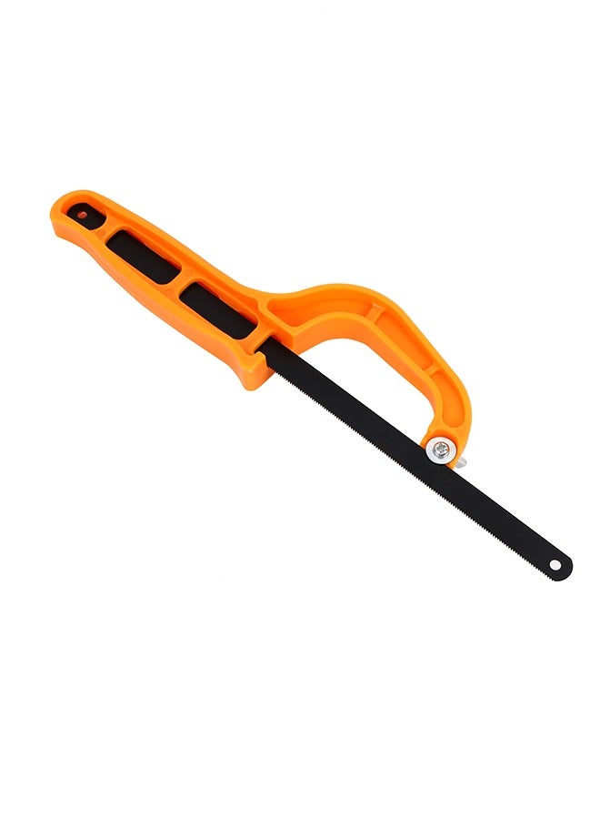 LAWAZIM Mini Hacksaw -10inch- Compact Handsaw for PVC Pipes and Wood - Handheld Cutting Tool with Non-Slip D-Shape Frame and a Flexible 10x2inch 24TPI Saw Blade -for DIY and Professional Use  - Image 2