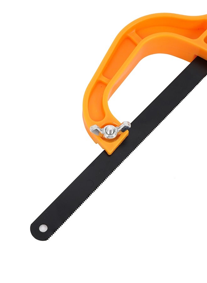 LAWAZIM Mini Hacksaw -10inch- Compact Handsaw for PVC Pipes and Wood - Handheld Cutting Tool with Non-Slip D-Shape Frame and a Flexible 10x2inch 24TPI Saw Blade -for DIY and Professional Use  - Image 3