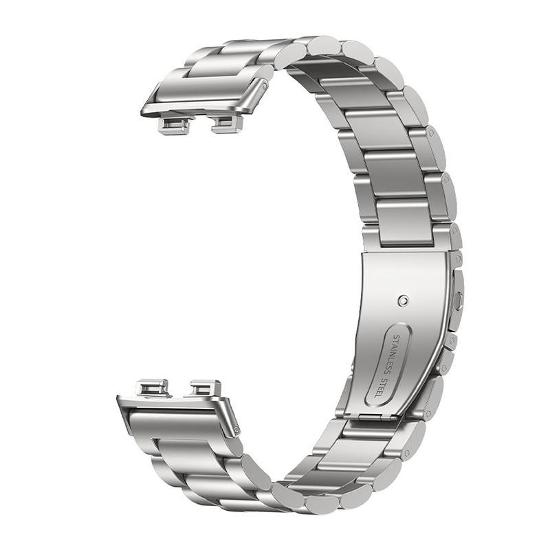 erorex For Huawei Band 10 / 9 / 8 Nfc Three Beads Quick Release Metal Watch Band(Silver) - Image 3