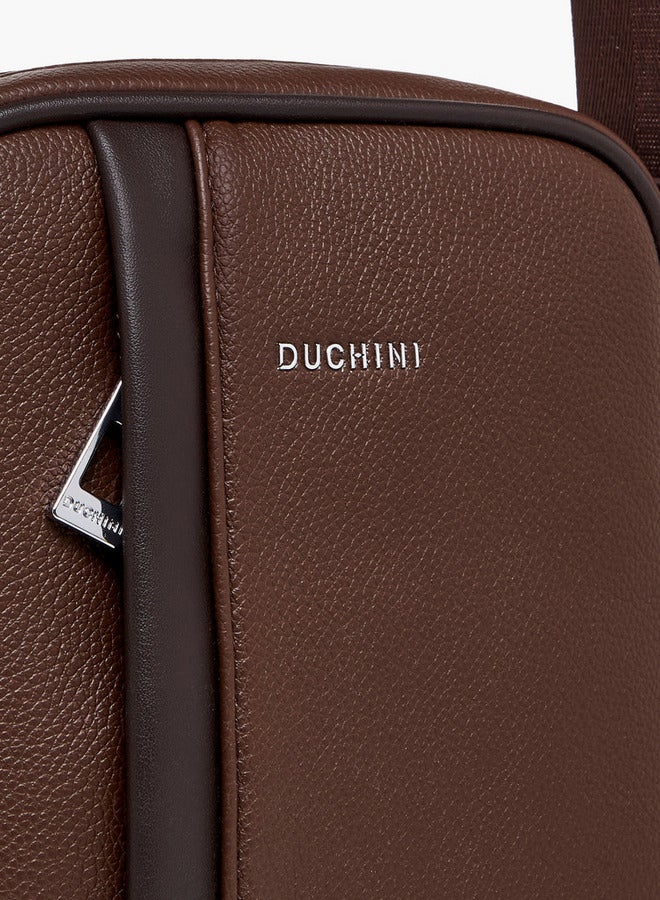 DUCHINI Solid Crossbody Bag with Adjustable Strap  - Image 4