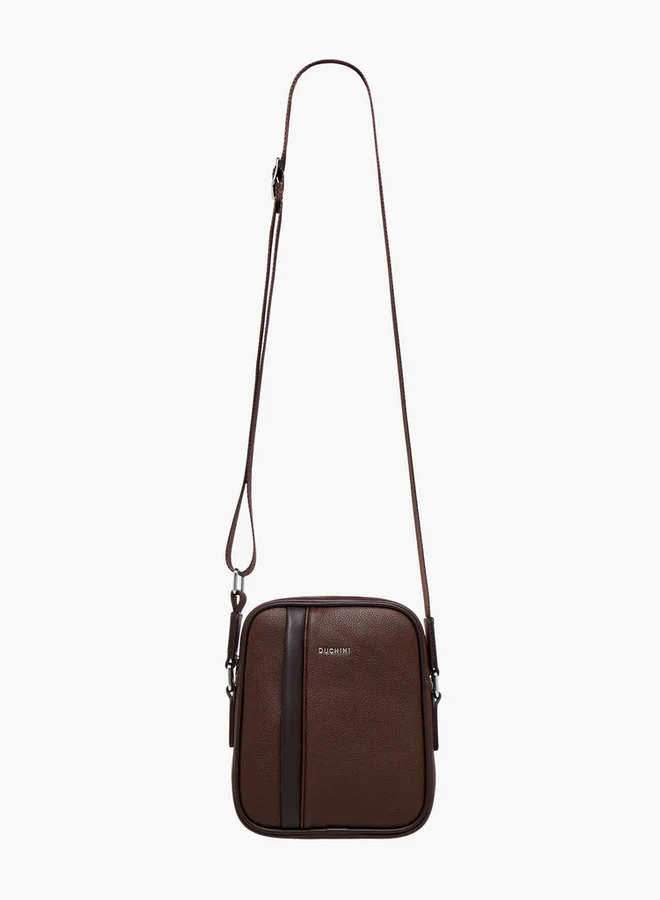 دوتشيني Solid Crossbody Bag with Adjustable Strap