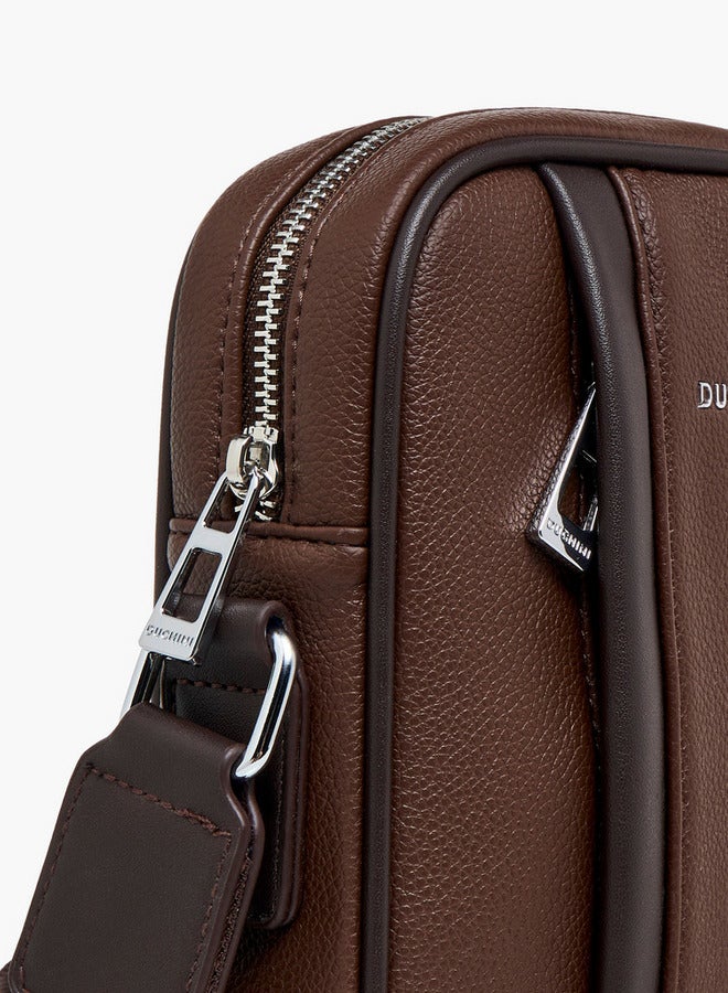 DUCHINI Solid Crossbody Bag with Adjustable Strap  - Image 5
