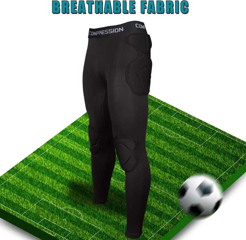 Shinestone Adult Men's Goalkeeper Armor BodyShield Padded Compression Shirt Pants and Short with Sponge Protector - Image 1