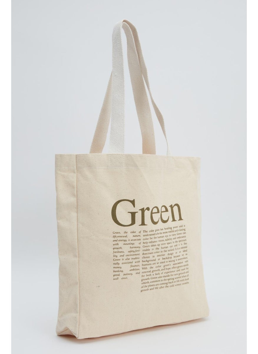 Manuka - Printed Gusseted Cloth Bag Green - Image 1