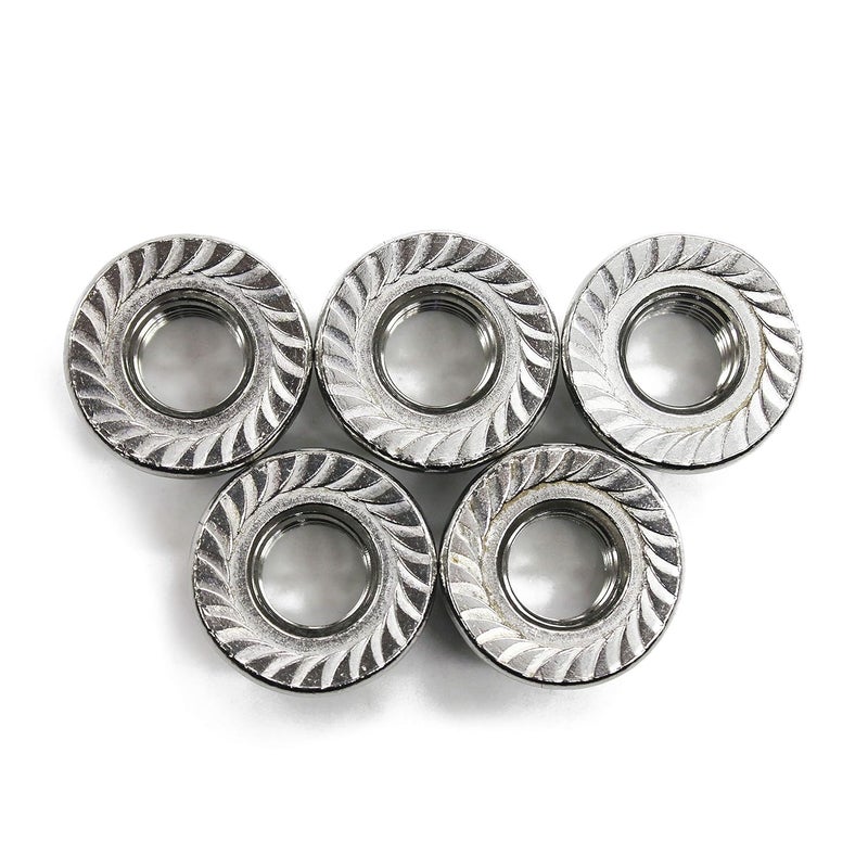 Fullerkreg (25 PCS) Flange Nuts Serrated, Stainless Steel 18-8, 5/16"-18,by - Image 3