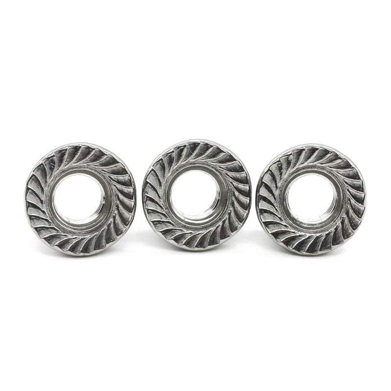 Fullerkreg (25 PCS) Flange Nuts Serrated, Stainless Steel 18-8, 5/16"-18,by - Image 1