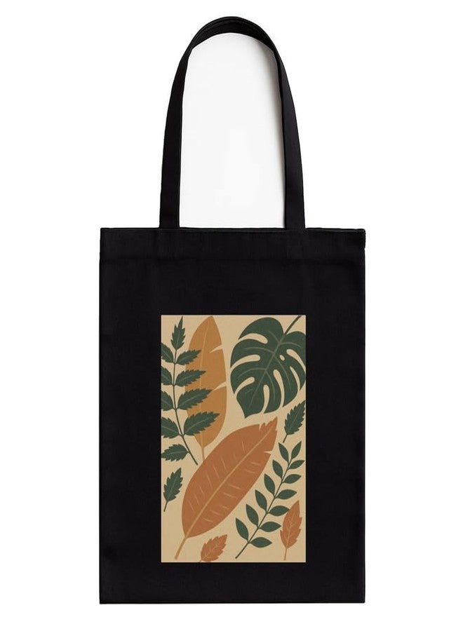Megrok Vibrant Floral Tote Bag for Women | Front A4 Size Printed Pocket | 16x14 Inch Garden Cotton Bag | Spring Season Statement - Image 1