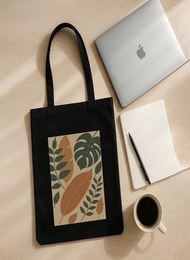 Megrok Vibrant Floral Tote Bag for Women | Front A4 Size Printed Pocket | 16x14 Inch Garden Cotton Bag | Spring Season Statement - Image 4
