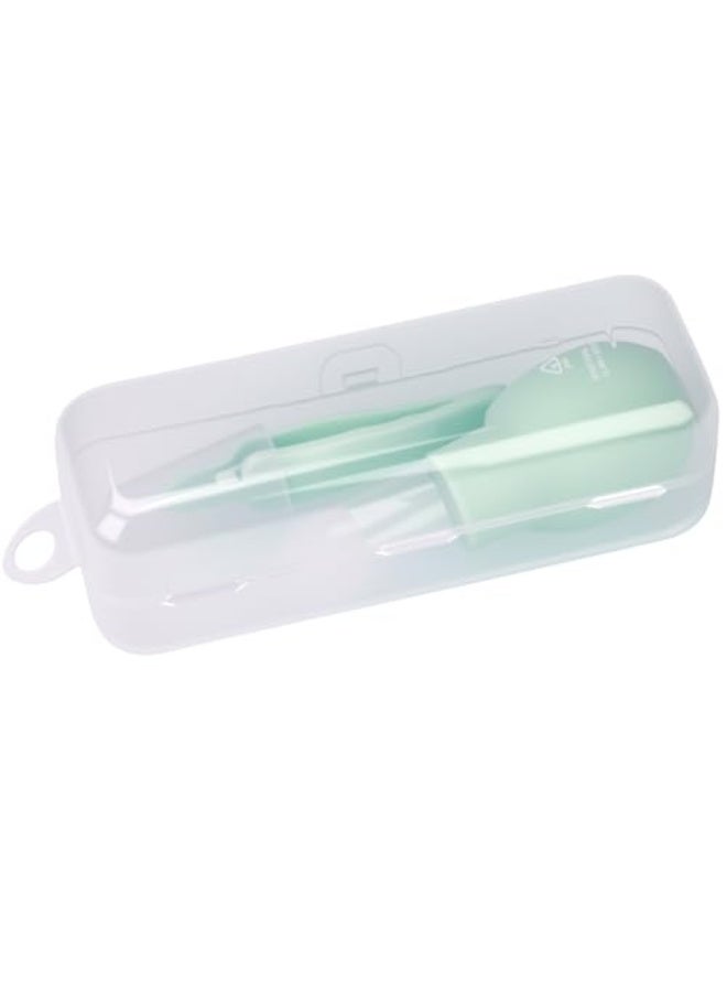 Baby Nasal Aspirator – Manual Baby Nose Cleaner with Soft Silicone Tip, Anti-Backflow, Includes Cleaning Tweezers u0026 Portable Case (Green, One Size) - Image 2