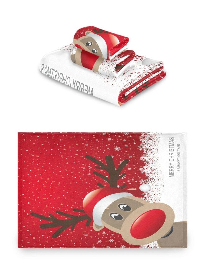 YETTASBIN Christmas Reindeer Towel Set of 3, Highly Absorbent Soft Towels with Bath Towel, Hand Towel and Washcloth for Bathroom Hotel Gym Spa - Image 2