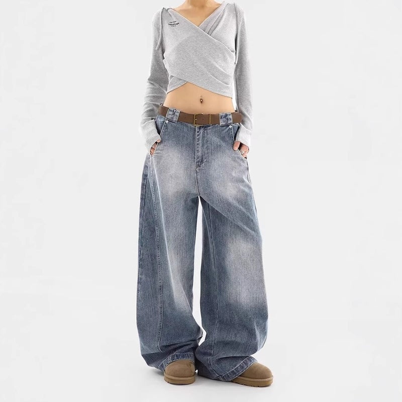 Unisex Classic Denim Jeans Loose Fit Daily Outdoor Wear - Image 4