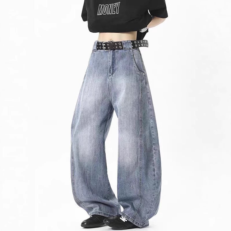 Unisex Classic Denim Jeans Loose Fit Daily Outdoor Wear - Image 1