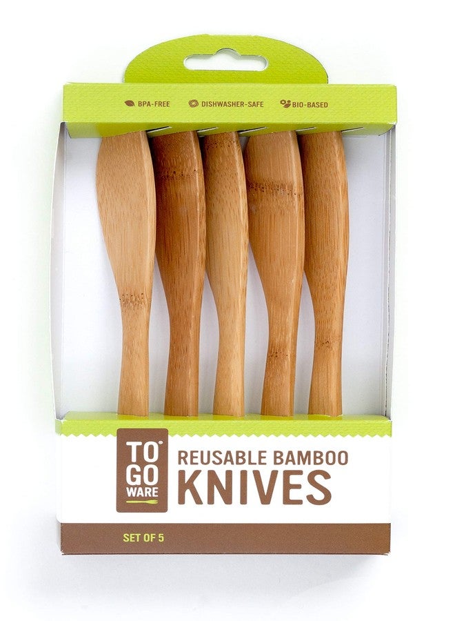 To-Go Ware - Eco-Friendly Reusable Bamboo Knives - Set of 5 - Image 1