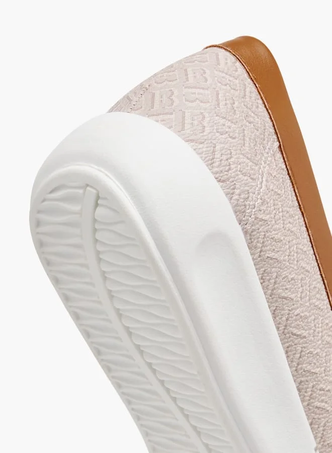 فلورا بيلا من شو إكسبرس Women Monogram Print Slip-On Loafers