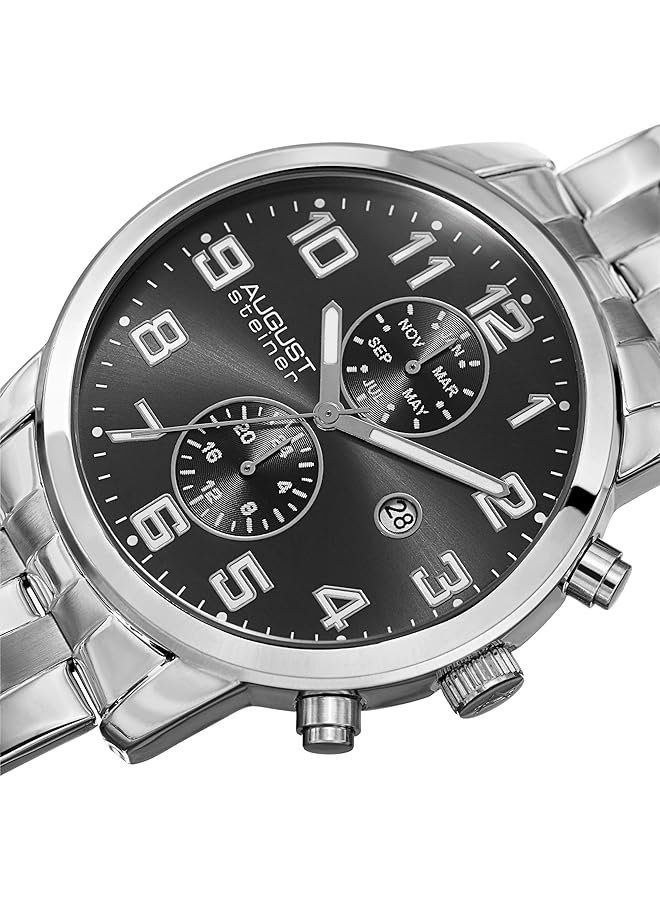 August Steiner Casual Watch Analog Display Quartz Movement For Men As8175Ygb Band - Image 2