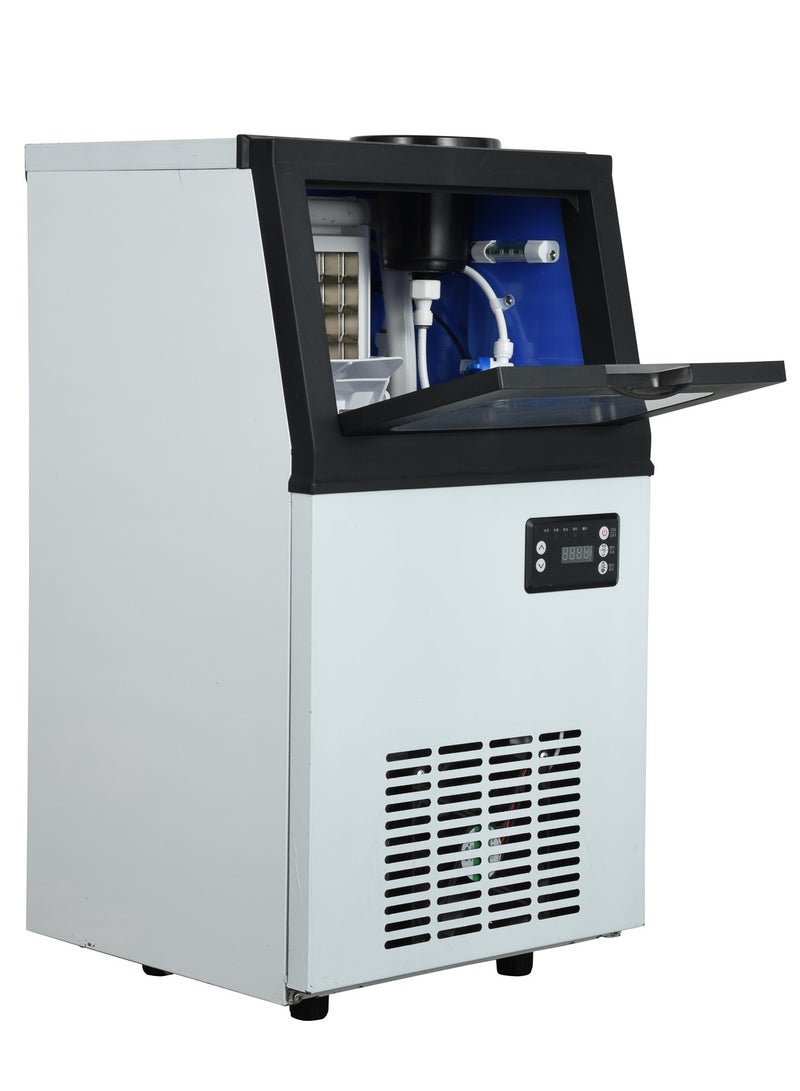 Cool Baby Bottled Water or Tap Water Ice Maker Machine, 66lbs/24H Stainless Steel Under Counter ice Machine with 17.6lbs Ice Storage Capacity, Freestanding Ice Maker. - Image 4