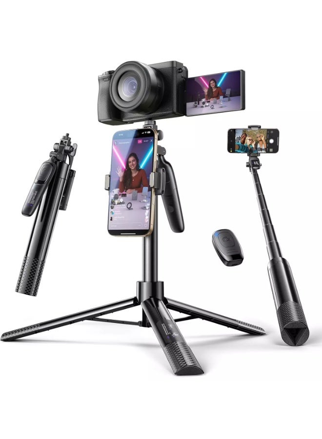 Lisen Selfie Stick Tripod 30-170 CM with Remote, All in One 360 Rotation  for Vlogging/TikTok/Photo, for iPhone 16 15 Pro Max Samsung Galaxy S25 Ultra - Image 1
