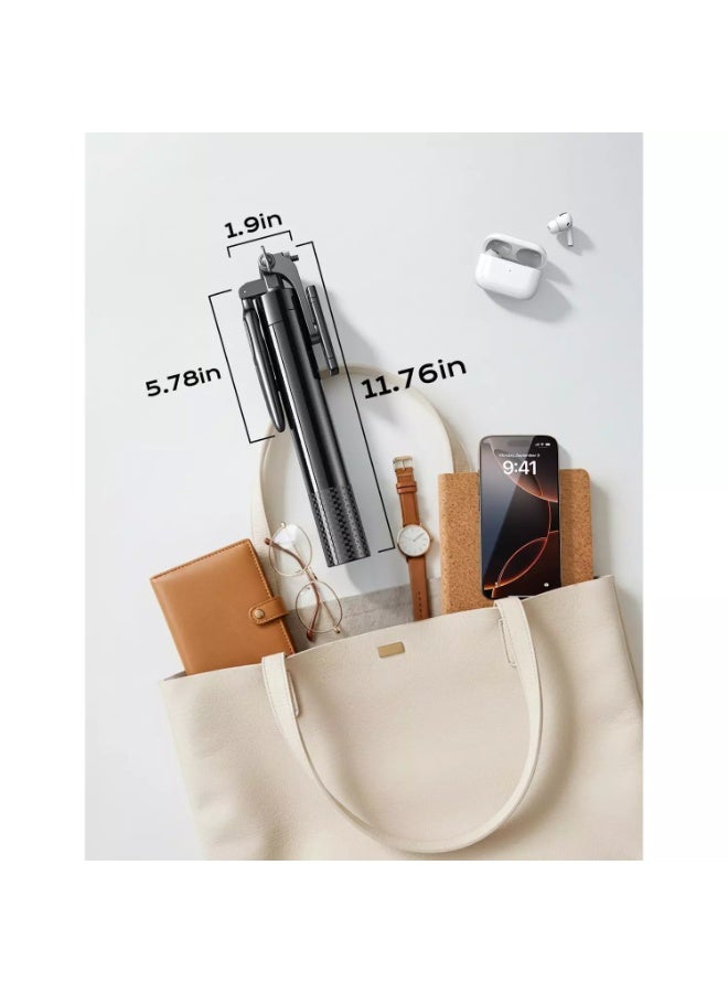 Lisen Selfie Stick Tripod 30-170 CM with Remote, All in One 360 Rotation  for Vlogging/TikTok/Photo, for iPhone 16 15 Pro Max Samsung Galaxy S25 Ultra - Image 3