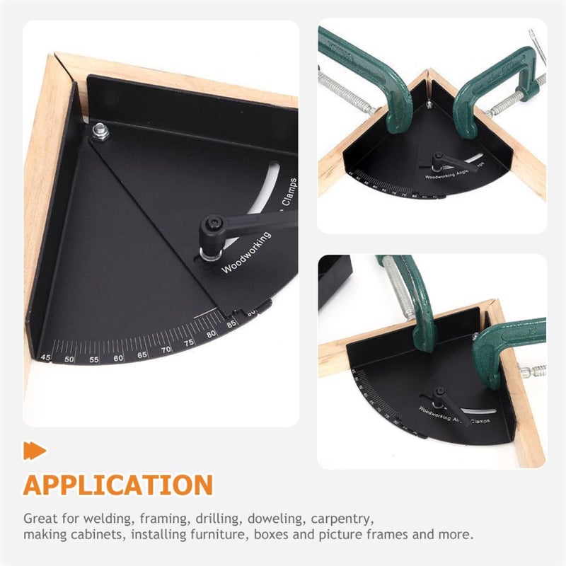 Corner Clamp Angle Ruler 90 Degree Clamp Adjustable Woodworking Protractor and Woodworking Tools Equipment - Image 4