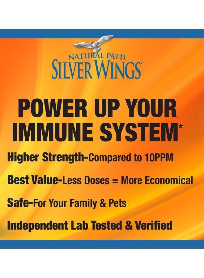 Natural Path Silver Wings Colloidal Silver 250Ppm (1250Mcg) Enhanced Immune Support Supplement 2 Fl. Oz. Dropper Top - Image 4