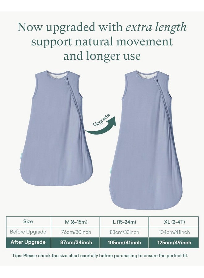 PurComfy Supersoft Sleep Sack 1.0 TOG, Premium Bamboo Viscose Baby Sleeping Bag, 2-Way Safe Zipper Sleep Sacks 6-15 Months (Forest) - Image 2