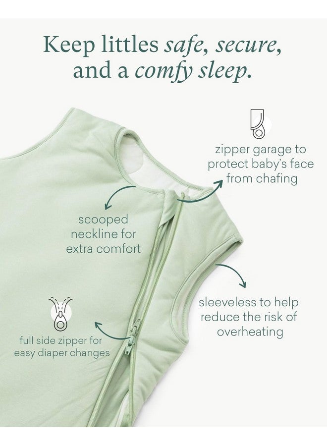 PurComfy Supersoft Sleep Sack 1.0 TOG, Premium Bamboo Viscose Baby Sleeping Bag, 2-Way Safe Zipper Sleep Sacks 6-15 Months (Forest) - Image 4
