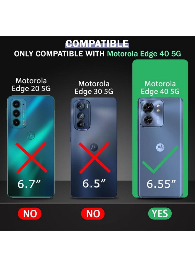 ذا جيفت كارت جراب خلفي من السيليكون السائل من TheGiftKart لهاتف Motorola Moto Edge 40 5G | حماية عسكرية مقاومة للصدمات | قطعة قماش من الألياف الدقيقة على الجانب الداخلي | جراب خلفي مضاد للانزلاق لهاتف Motorola Edge 40 (أسود)  - Image 2