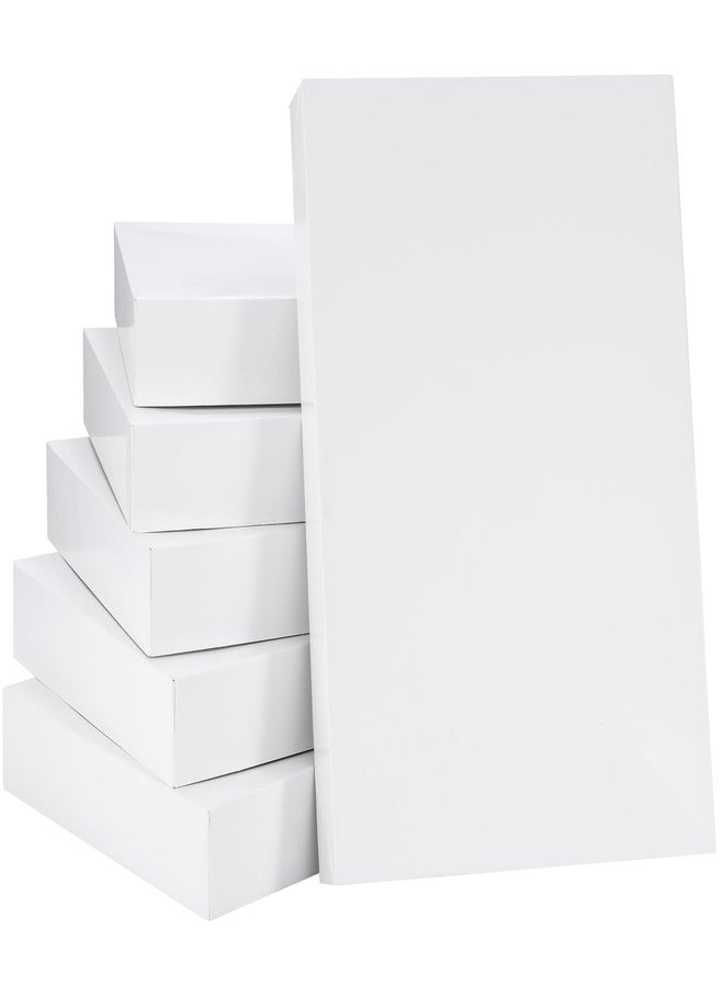 SUNCOLOR 6 Pack 14" Large White Gift Boxes With Lids For Clothes Presents - Image 1