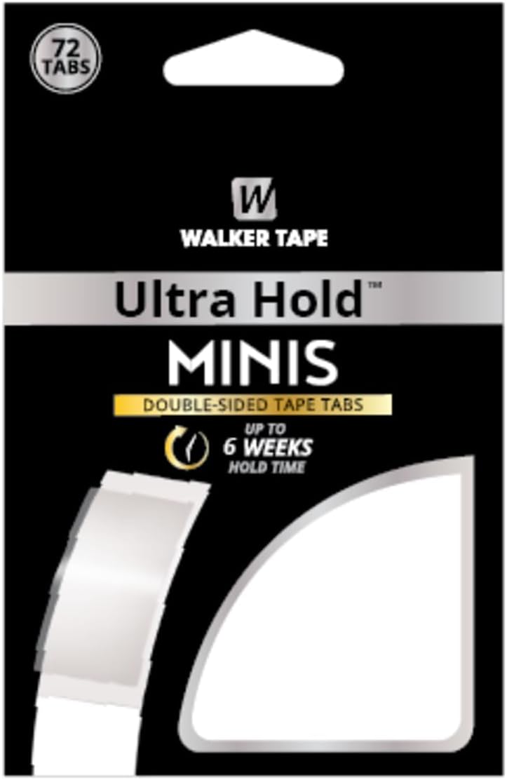Walker Ultra Hold Mini Tab, Double Sided Tape, 72 tabs/pack, 2PK