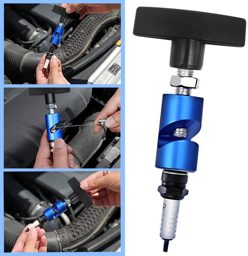 ZKTOOL1063 Lift Support Clamp with Brass Core Protection, 2-in-1 Hood Strut Clamp and Spark Plug Caliper, 12mm Spark Plug Gap Tool - Image 3