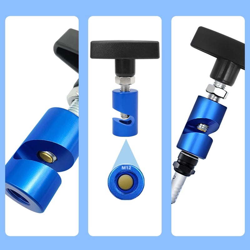 ZKTOOL1063 Lift Support Clamp with Brass Core Protection, 2-in-1 Hood Strut Clamp and Spark Plug Caliper, 12mm Spark Plug Gap Tool - Image 2