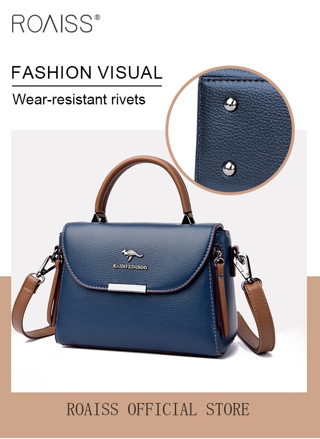 roaiss Women Shoulder Crossbody Bag Large Capacity Compact and Exquisite Women Handbag  - Image 4
