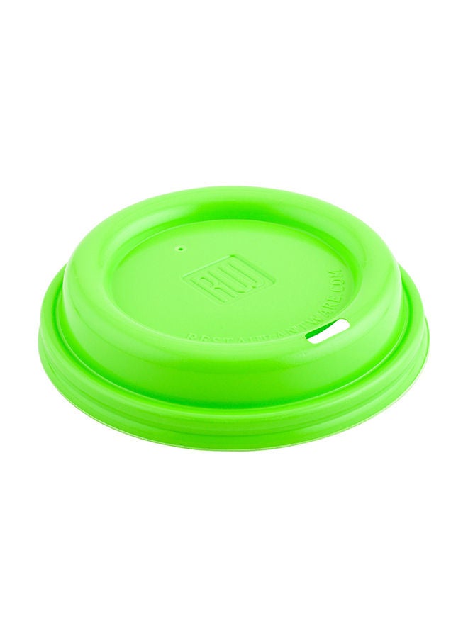 Restaurantware Coffee Cup Lids Only For 8, 12, 16 and 20 oz Cups 500 Pack Of Disposable Lime Green Hot Cup Lids Leakproof Plastic Drink Covers Elevated Spout Air Flow Vent For Espresso Beverages - Image 5
