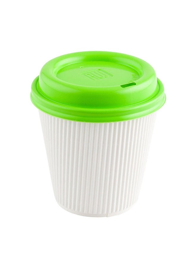 Restaurantware Coffee Cup Lids Only For 8, 12, 16 and 20 oz Cups 500 Pack Of Disposable Lime Green Hot Cup Lids Leakproof Plastic Drink Covers Elevated Spout Air Flow Vent For Espresso Beverages - Image 4