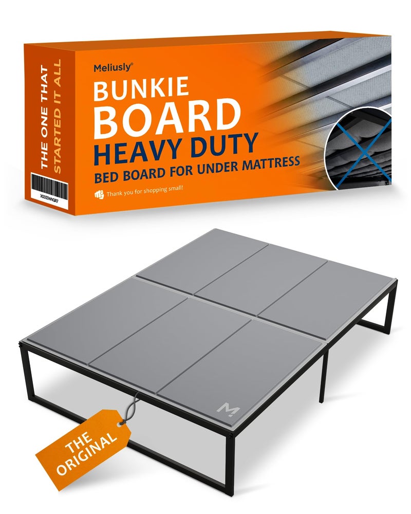 Meliusly Heavy Duty Bunkie Board Queen Size (60x80) - Non-Slip Breathable Bed Support Board for Slatted Bed Frame, Anti-Sag Under Bed Support, Noise Minimizing Moisture Resistant Bed Board - Image 1