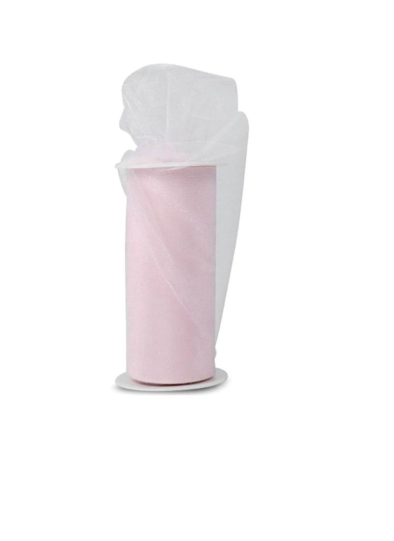 Expo Expo Shiny Tulle 6in x 24yd Spool Light Pink  - Image 1