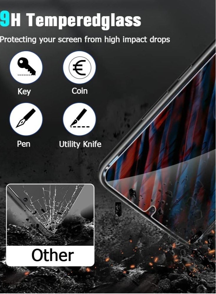 Captaintech Glass Screen Protector for Galaxy S23 and Camera Lens Film, 9H Hardness Full Coverage Anti-Fingerprints Support Fingerprint Unlocking for Samsung Galaxy S23 - Image 4