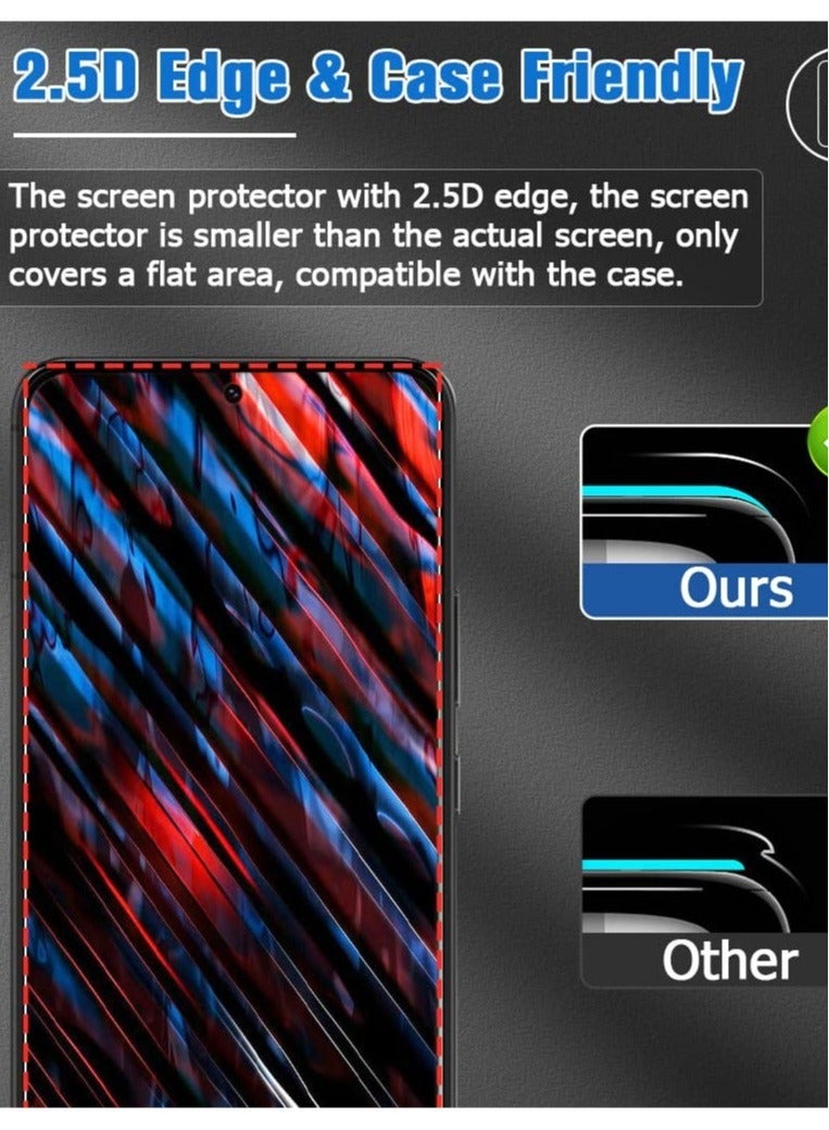 Captaintech Glass Screen Protector for Galaxy S23 and Camera Lens Film, 9H Hardness Full Coverage Anti-Fingerprints Support Fingerprint Unlocking for Samsung Galaxy S23 - Image 5