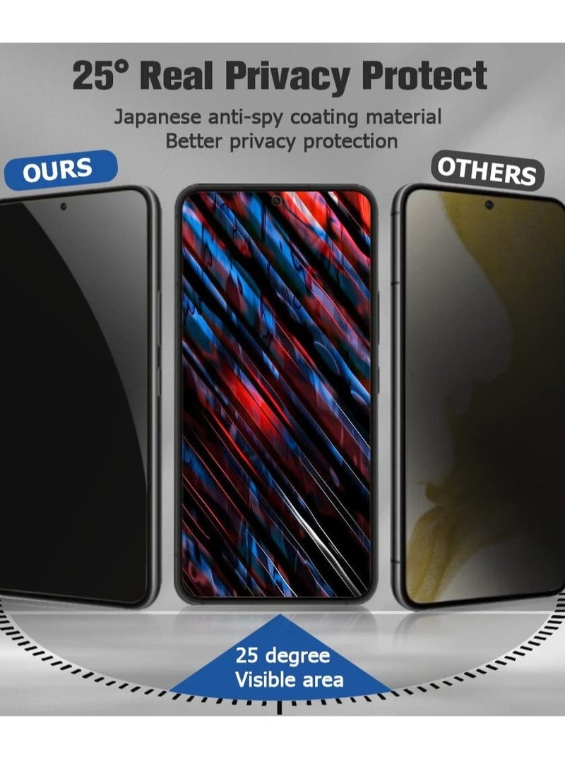 Captaintech Glass Screen Protector for Galaxy S23 and Camera Lens Film, 9H Hardness Full Coverage Anti-Fingerprints Support Fingerprint Unlocking for Samsung Galaxy S23 - Image 3