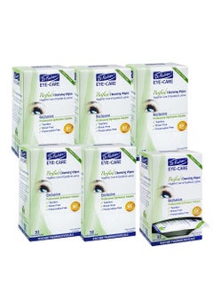 Dr Fischer Eye Wipes  Hypoallergenic Eyelid Wipes for Everyday Eye Conditions and Gentle Makeup Remover 6 packs of 30 wipes each