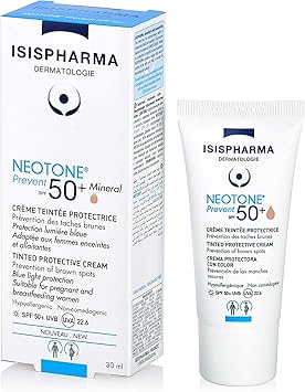 ISIS PHARMA آي سي إس فارما نيوتون راديانس واقي شمس SPF 50 مرطب ملون للوجه واقي شمس للوجه حماية من الأشعة فوق البنفسجية والضوء الأزرق واقي شمس SPF 50 للبشرة الحساسة للنساء الحوامل صنع في فرنسا - Image 3