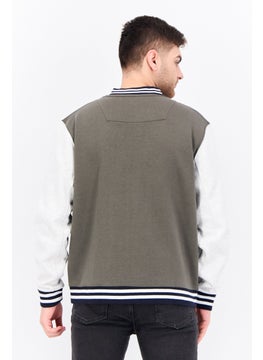 Threadbare Men Embroidered Long Sleeves Jacket Shirt, Dark Olive Combo  - Image 3