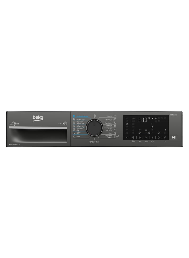 Beko Freestanding Washer Dryer-8 kg- BWD08520MCI Grey - Image 5