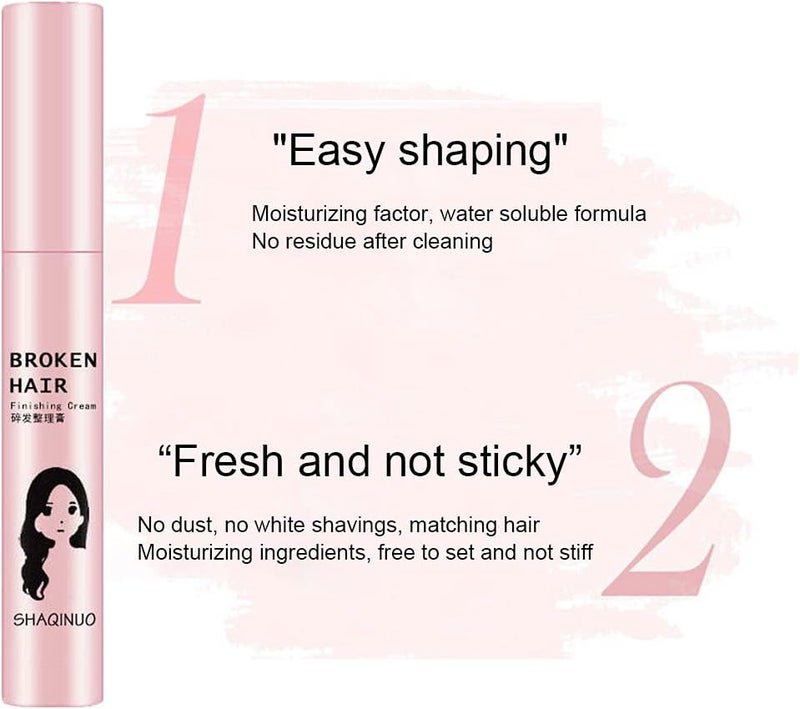 KlsyChry Hair Feel Stick, 2-Pack Hair Feel Finishing Stick, Hair Finishing Stick, Broken Hair Finishing Cream, Hair Styling Wax Stick, Hair Mascara Styling Gel Refreshing Not Greasy Fixing Bangs Stereotypes - Image 4