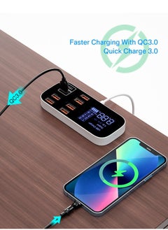 Generic Multiple USB PD Fast Charger 40W Travel Adaptor 8 Ports For iPhone Samsung  - Image 3