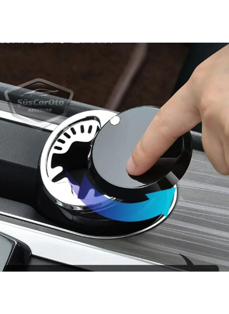 ŞüsCarOto Aksesuar ŞüsCarAuto Accessory Universal Sliding Lid Blue Illuminated Fireproof Smell Proof Luxury Auto Ashtray Smokeless Sports In-Vehicle Ashtray Car Ashtray Silver  - Image 2