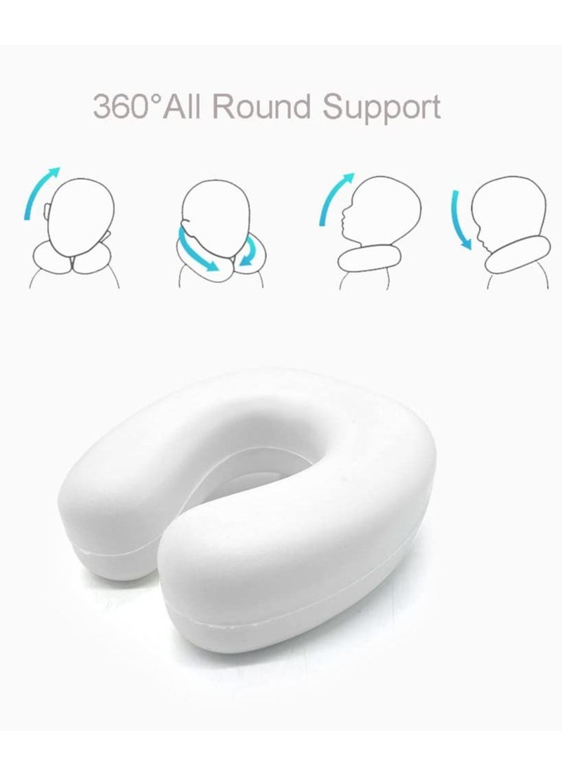 KASTWAVE - Travel Pillow Airplane Neck Pillow for Traveling 100% Pure Memory Foam U Shaped Neck Pillow Washable Super Lightweight Portable Headrest Great for Airplane Chair Car Home Office - Image 1