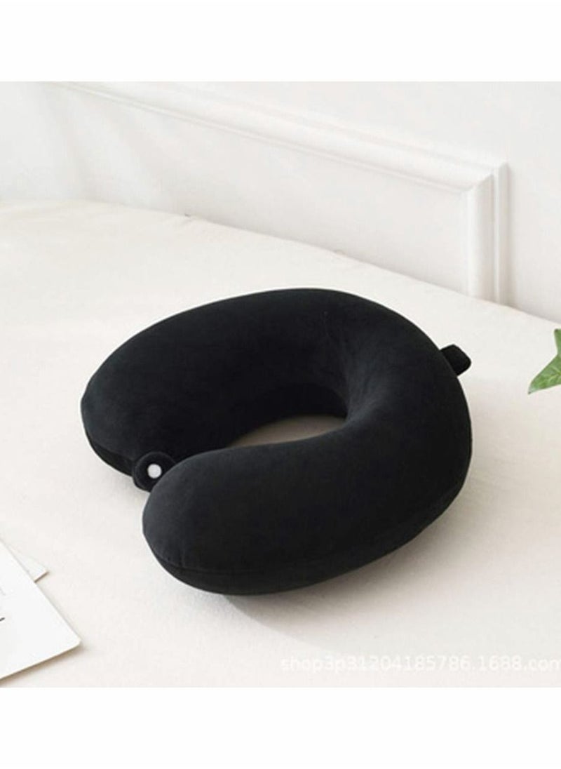 KASTWAVE - Travel Pillow Airplane Neck Pillow for Traveling 100% Pure Memory Foam U Shaped Neck Pillow Washable Super Lightweight Portable Headrest Great for Airplane Chair Car Home Office - Image 1