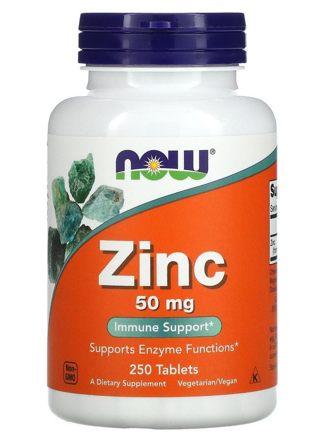 now Zinc 50 mg 250 Tablets