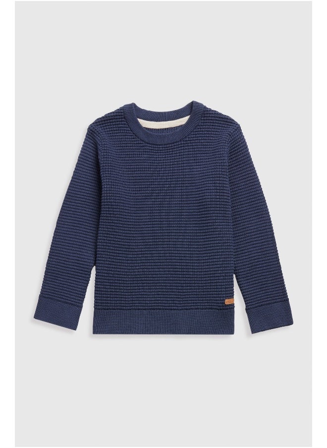 Navy Knitted Jumper long sleeve - pzsku/Z5D43CC83D6C162B26E1BZ/45/_/1725190590/c36ed3e8-a92b-48ce-b195-688859fcd0d3